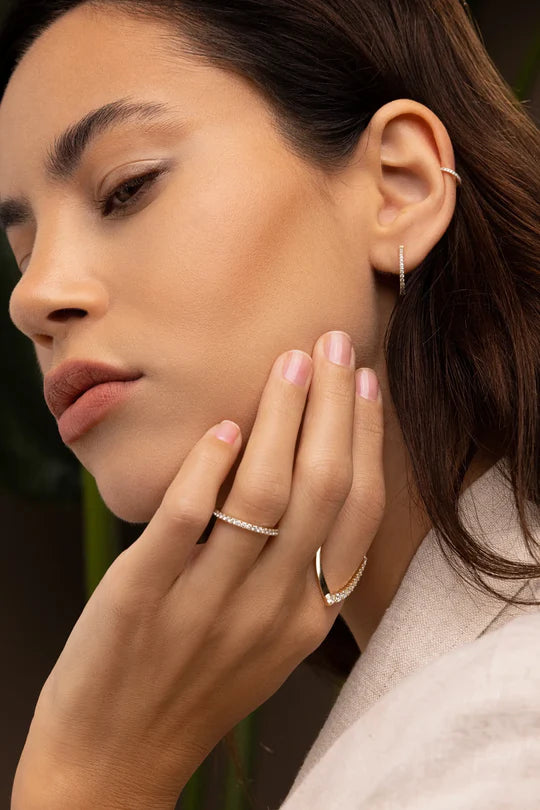 lab grown diamond Earrings and Rings