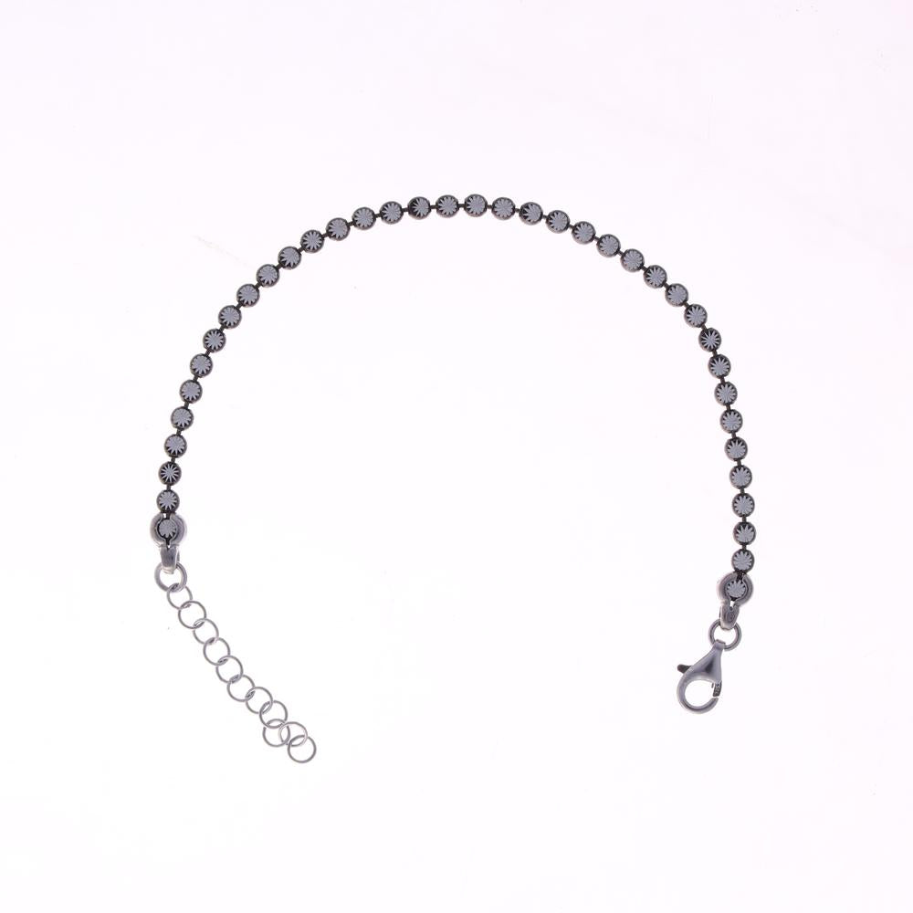 Reversible Rare Cut Work Magic Bracelet in 925 silver
