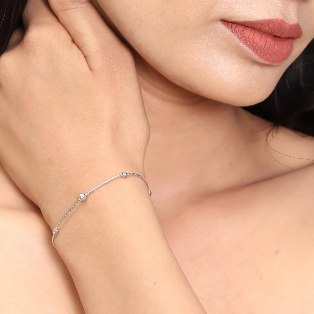 Knots of miles bracelt in 925 silver