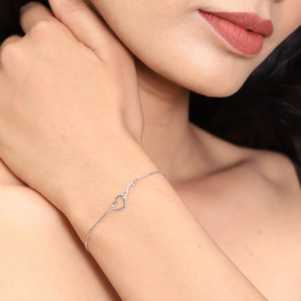 Forever Heart Bracelet in 925 silver