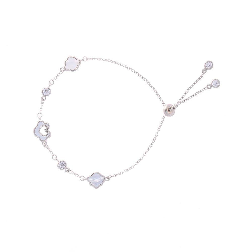 Cloudy MOP Bracelet in 925 silver