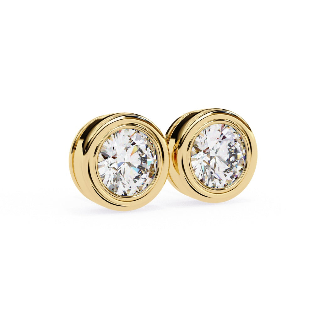 Original Basel Solitaire Stud Earrings