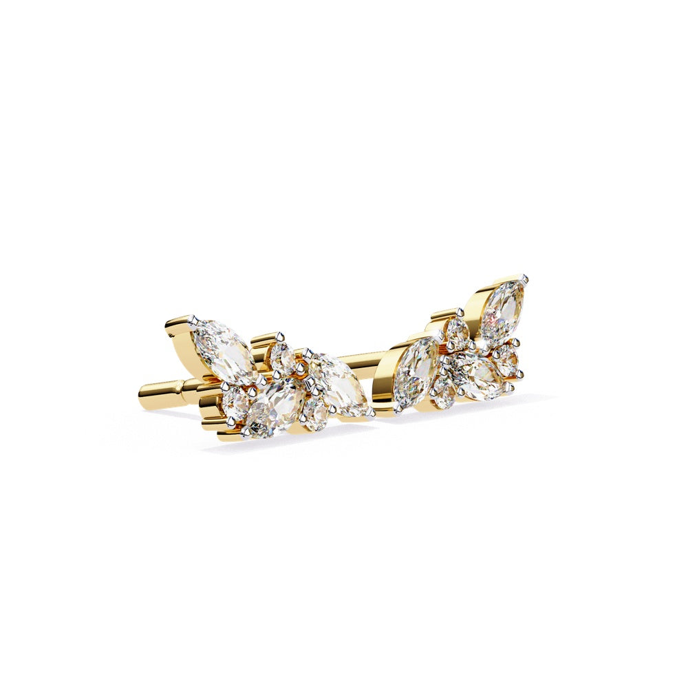 The Mark Round & Marquise Solitaire Stud Earrings