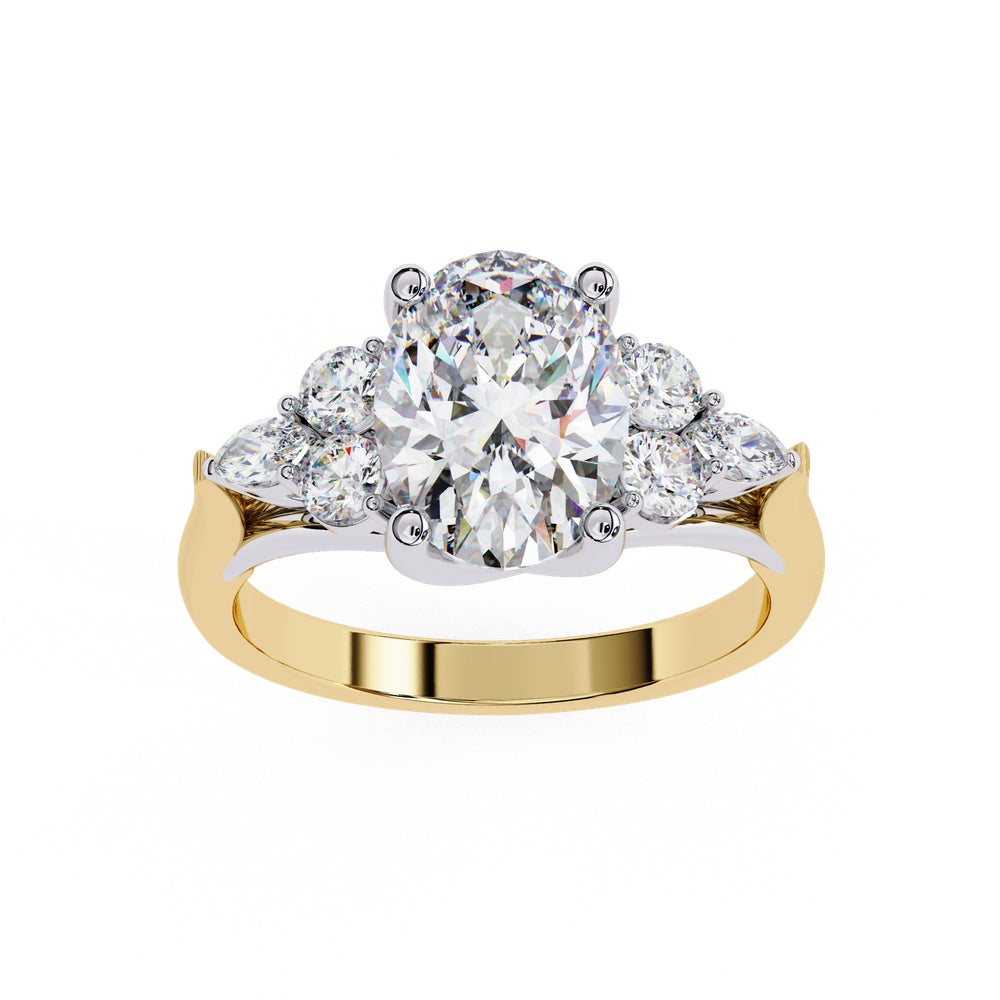 Victorian OVAL Solitaire Ring
