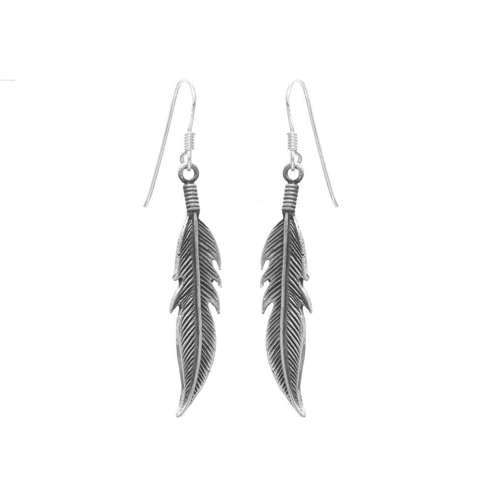 The Sacred leaf drop Earrings in 925 silver