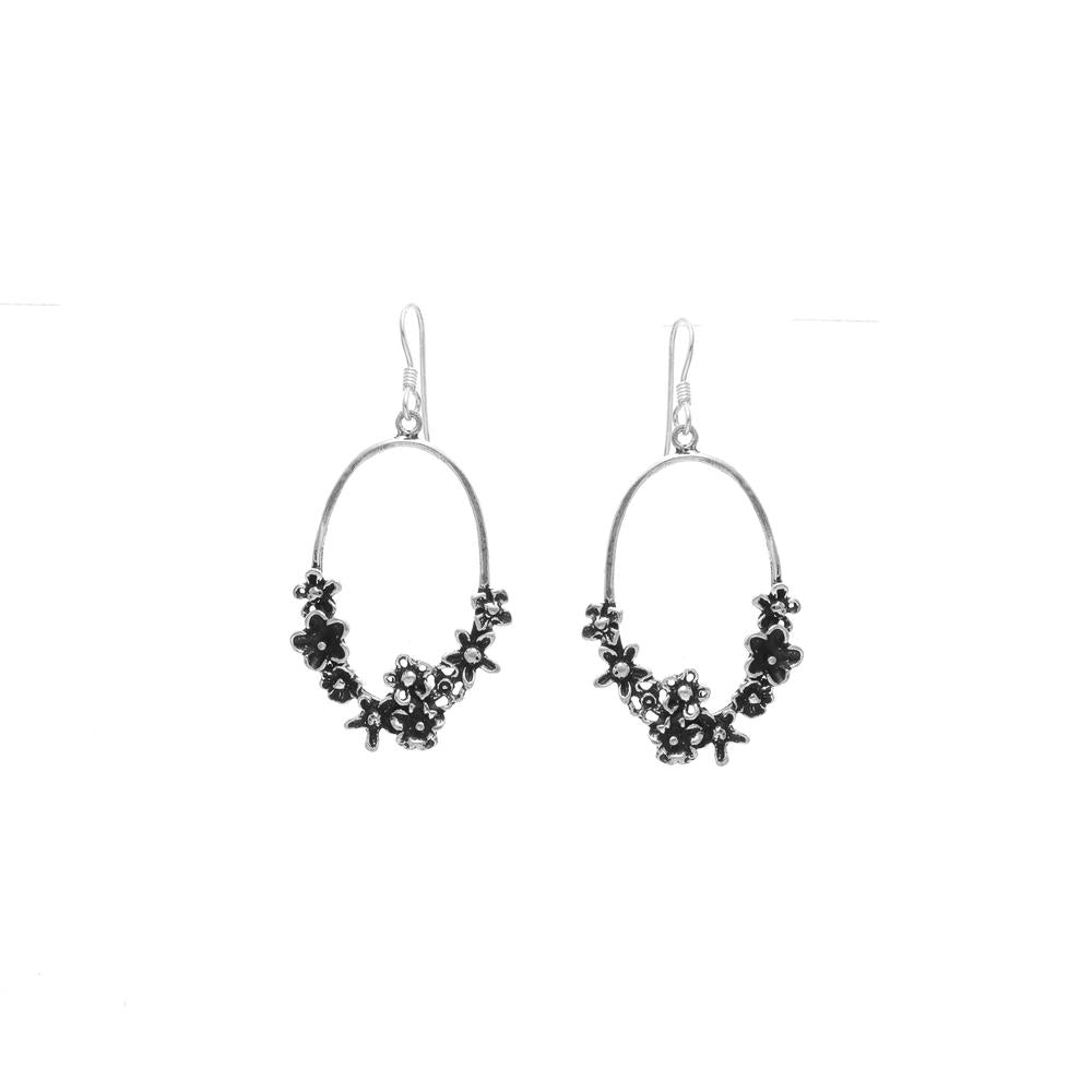 Garland drop Earrings in 925 silver