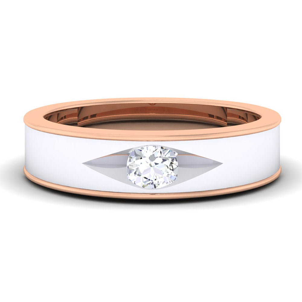 The Cara Diamond Solitaire Ring by Niraa exudes luxury with its marquise-cut diamond set in either white gold or platinum, creating a stunning contrast against the rose gold band. This exquisite piece epitomizes fine craftsmanship and elegant design.