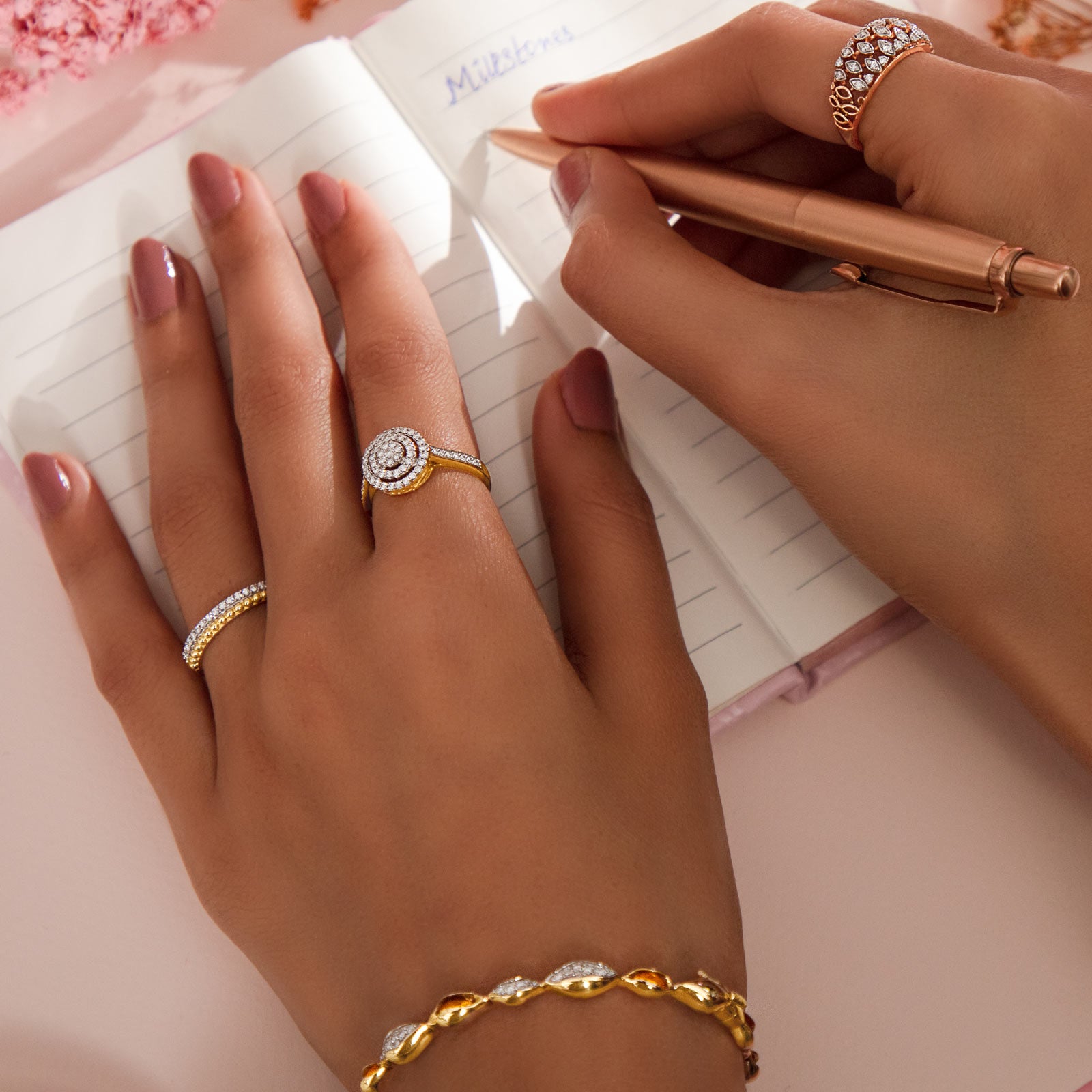diamond ladies ring and Bracelet