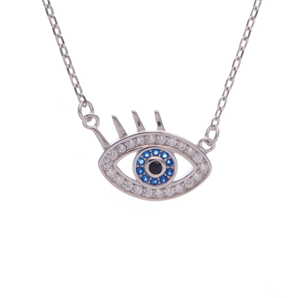 Evil Eye Necklace in 925 silver