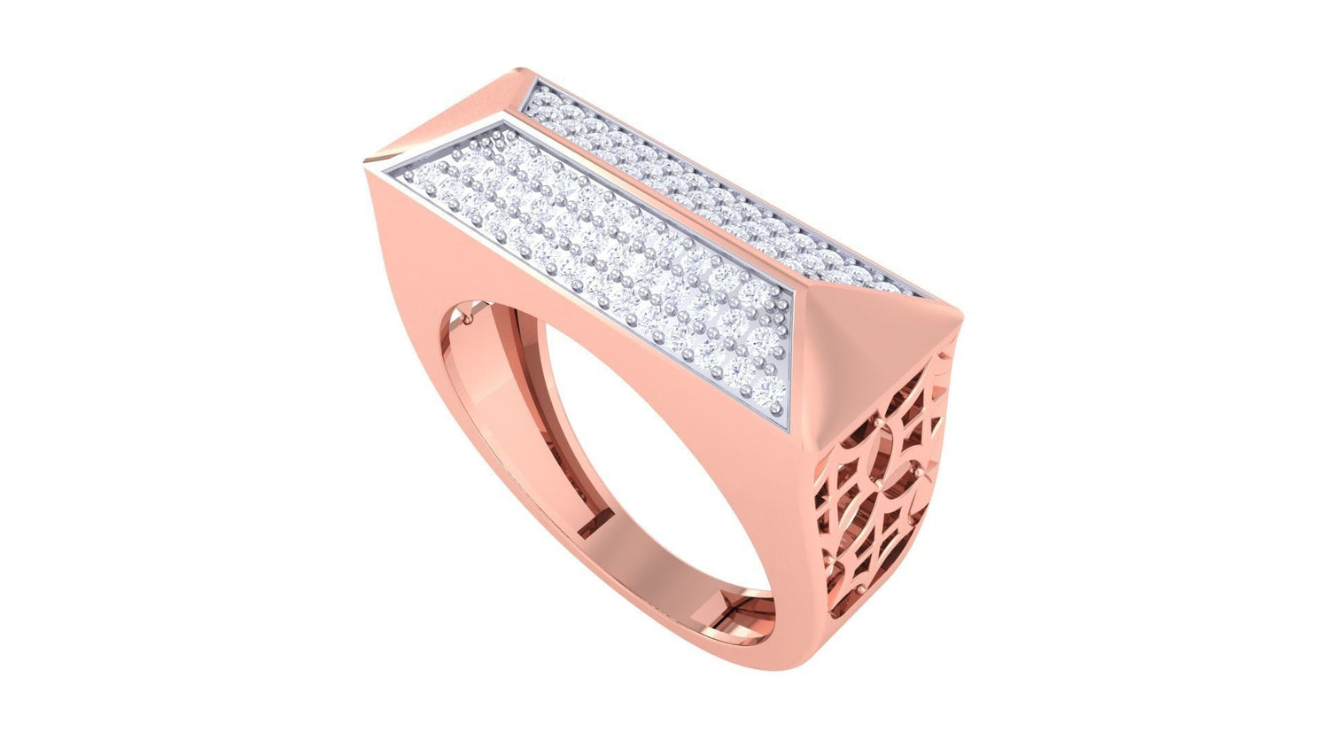 The gold-colored, rectangular LED light fixture consists of two sections with bright LEDs in a grid pattern against a white background, resembling the style of Niraas Waverly Diamond Mens Ring.