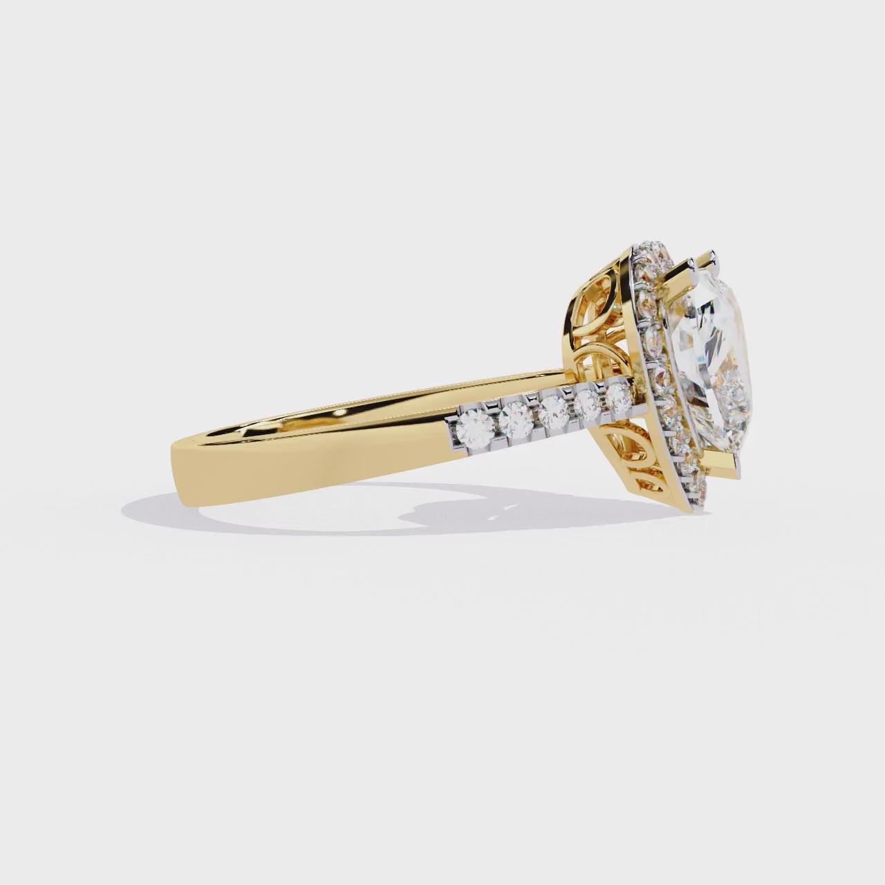 Amore Heart Shape Diamond Solitaire Ring