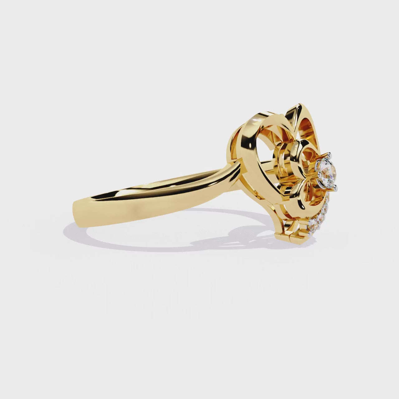 Cuddle Diamond Ring