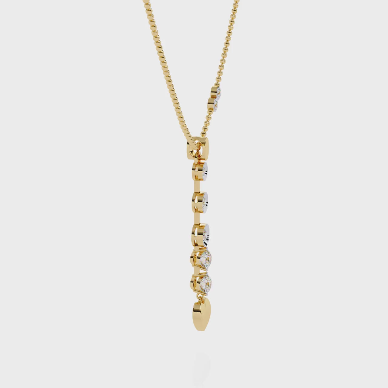 Exquisite Heart Diamond Pendant