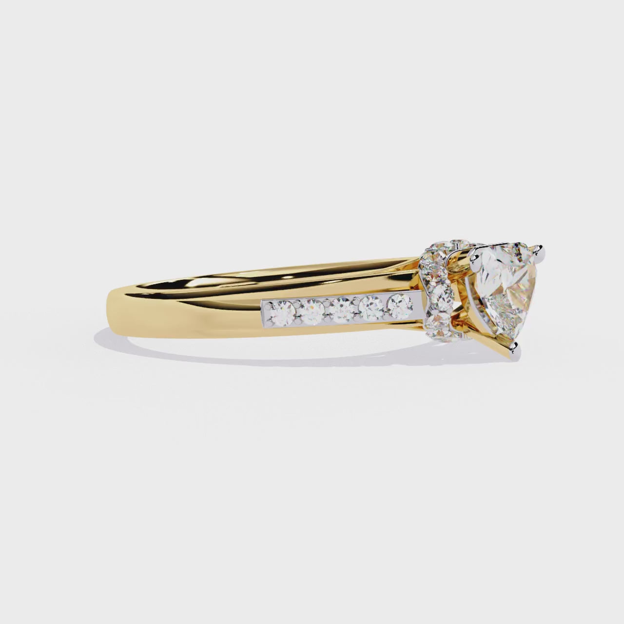 Jasmine Heart Shape Diamond Solitaire Ring