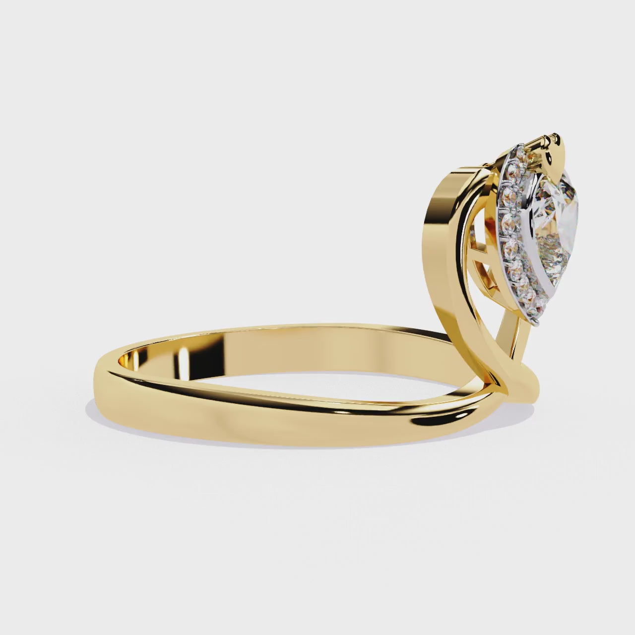 Holly Heart Shape Diamond Solitaire Ring