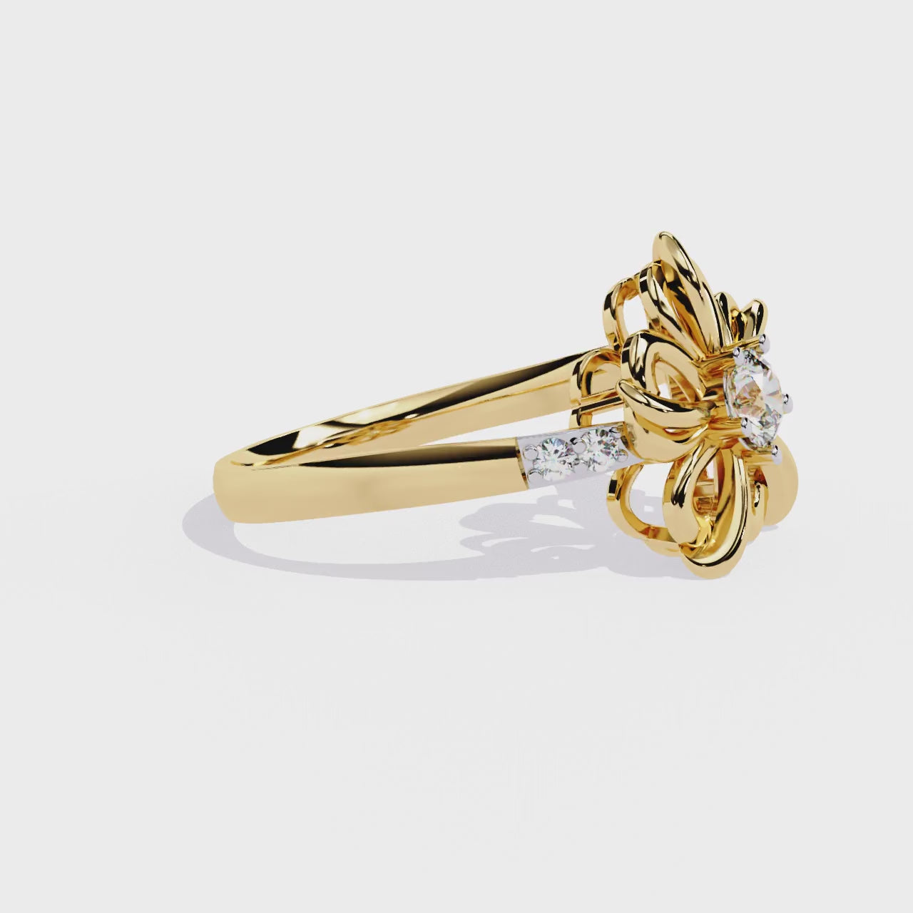 Floral Diamond Ring