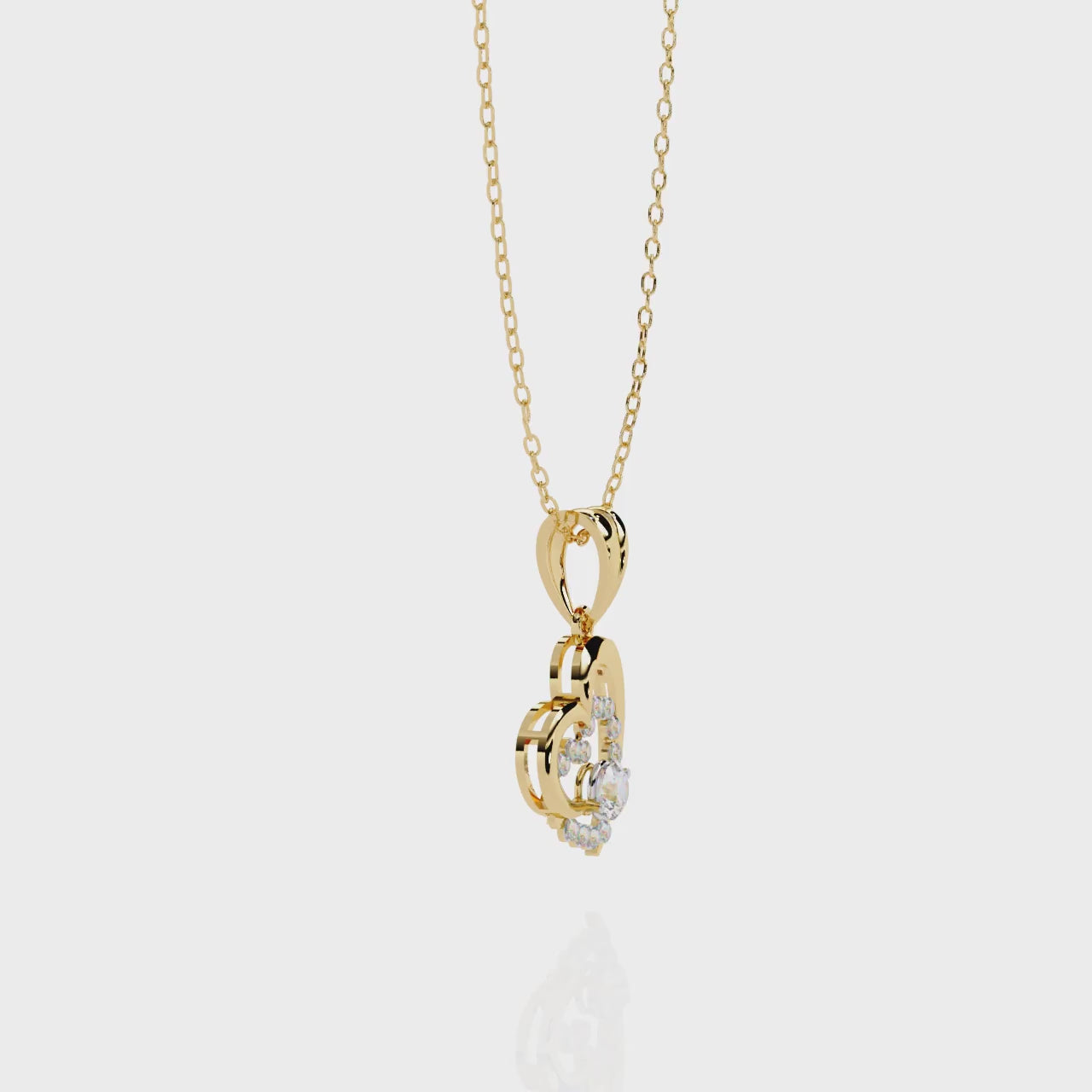 Twinkling Love Diamond Pendant