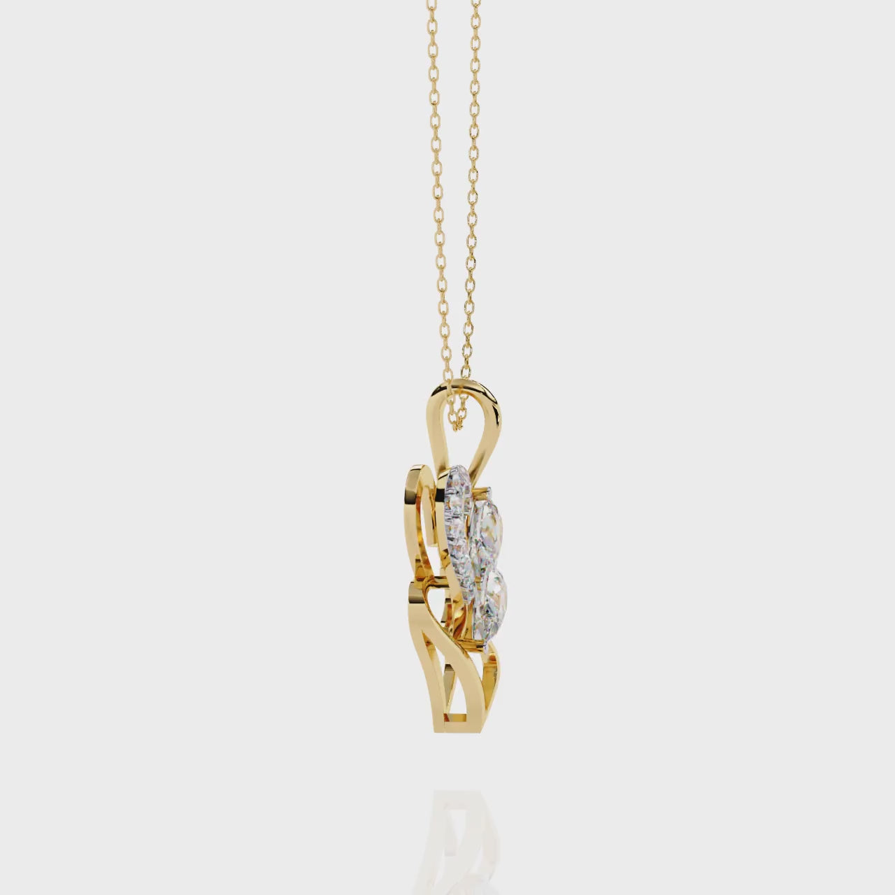 Sparkle Pear Shape Diamond Solitaire Pendant
