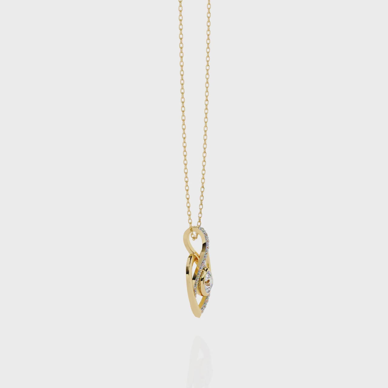 Exquisite Heart Diamond Pendant