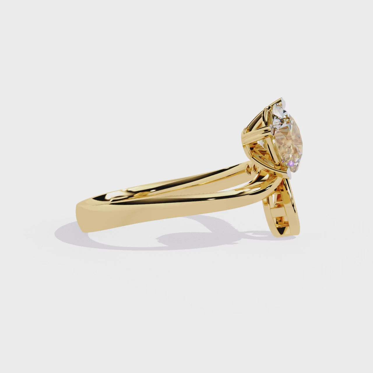 Amee Oval Diamond Solitaire Ring