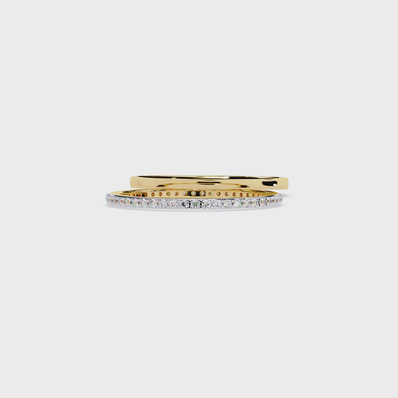Classic Stack Diamond Band