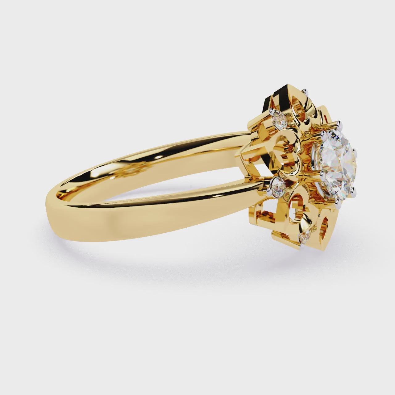 Dahlia Diamond Ring