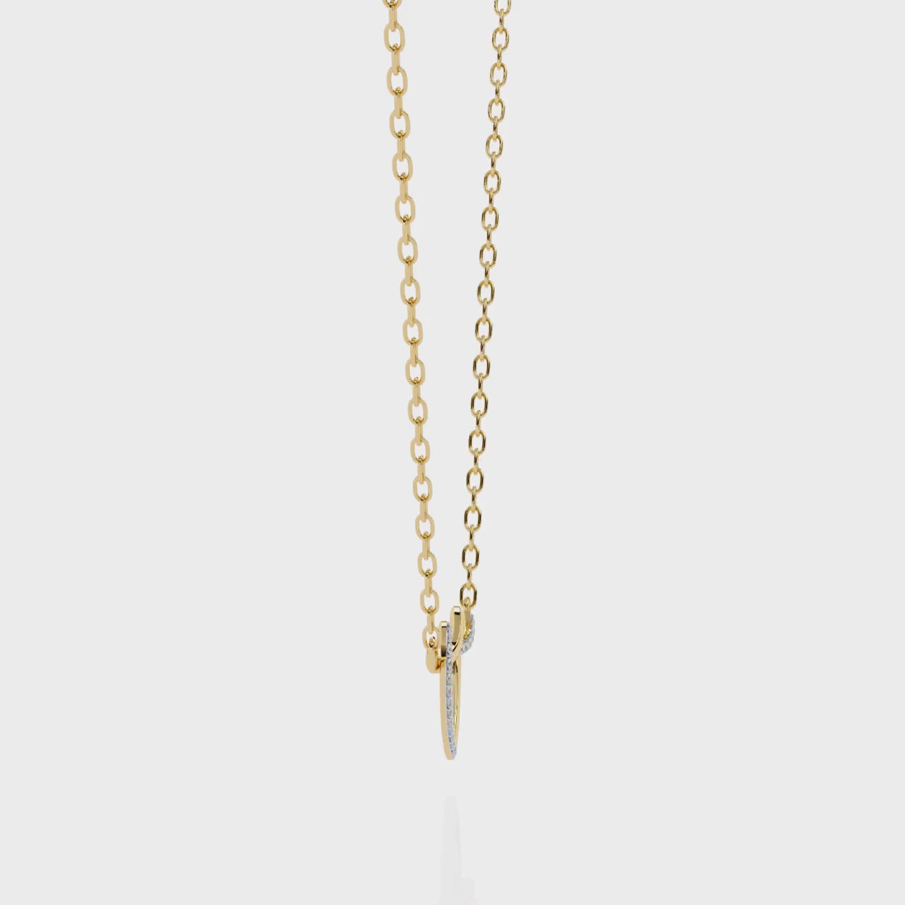 Infinity Heart Diamond Pendant