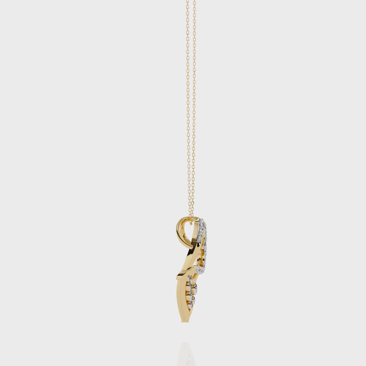 Duos Heart Diamond Pendant