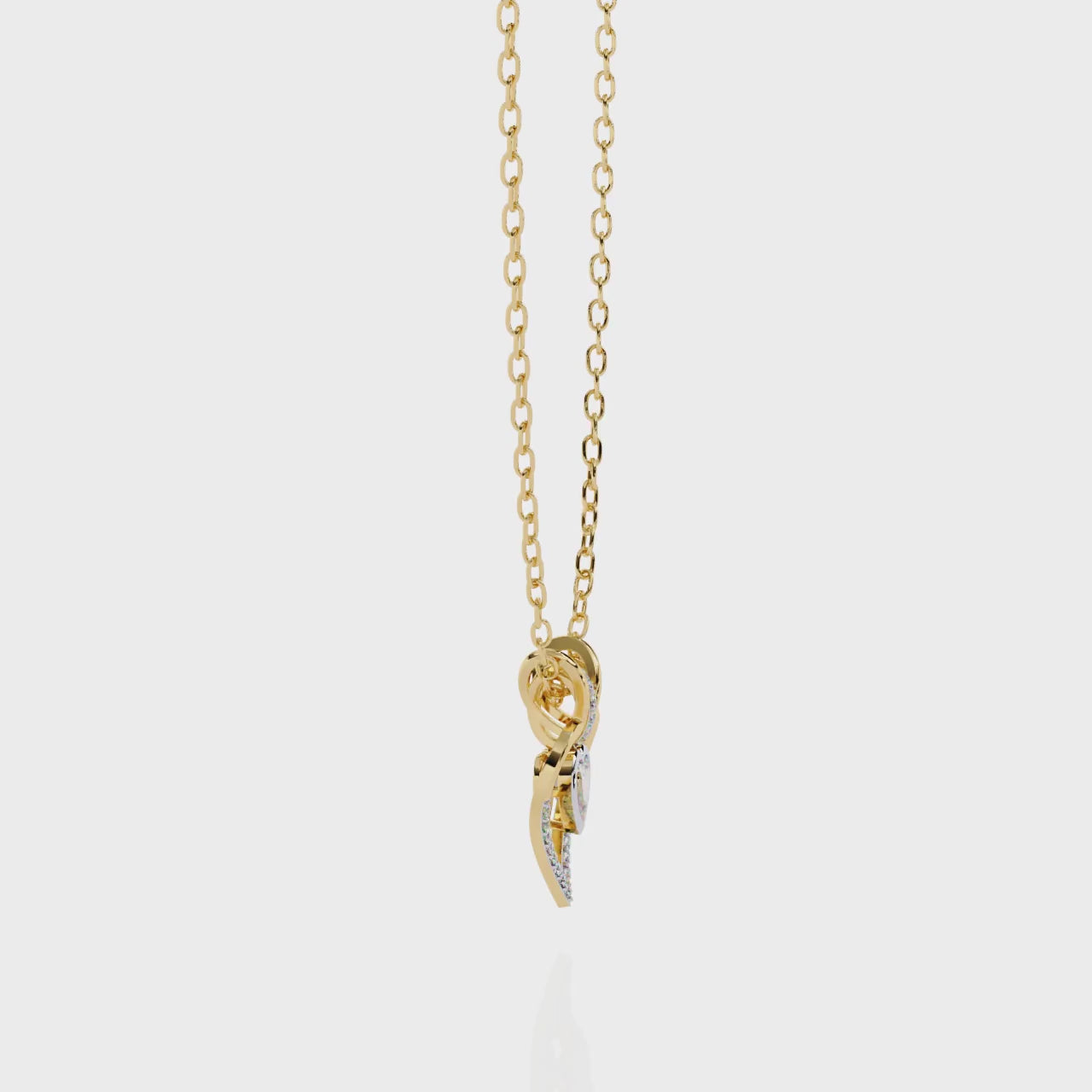 Celestial Love Diamond Solitaire Pendant