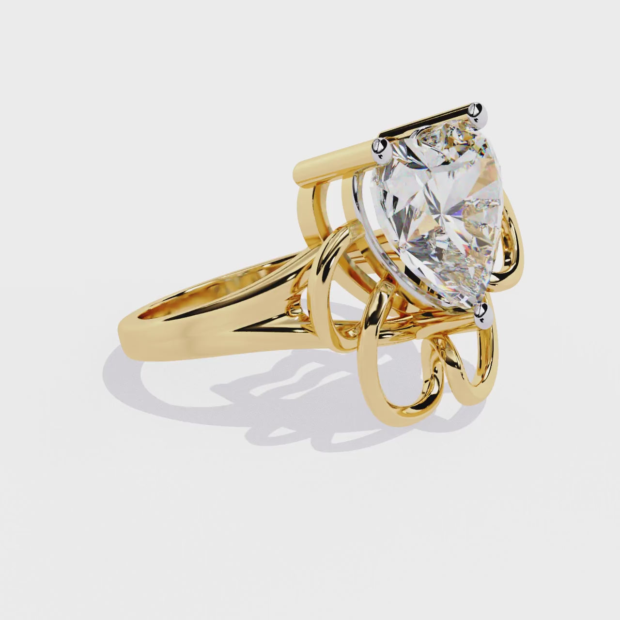 Lovestruck Heart Shape Diamond Solitaire Ring