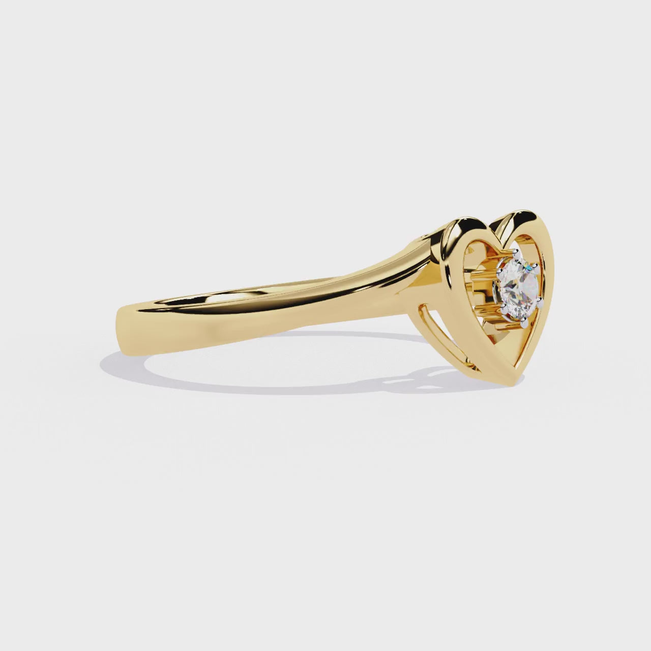 Heartbeat Diamond Ring