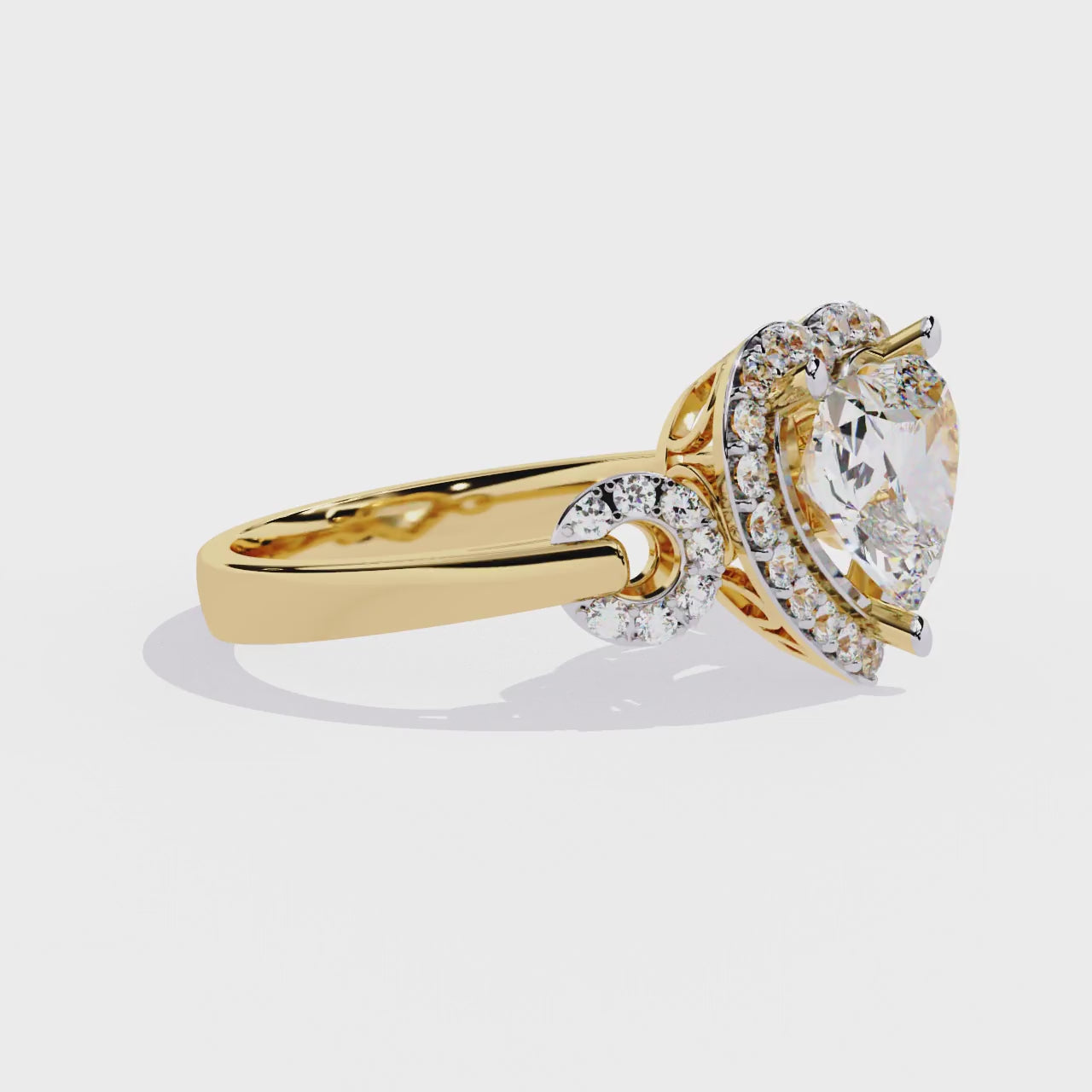 Eternal Love Heart Shape Diamond Solitaire Ring