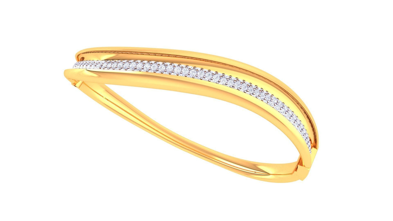 The Marleigh Diamond Bracelet by Niraa is a sleek, rose gold layered bracelet featuring a central row of sparkling diamonds, offering an elegant and modern look. Ideal for those who value subtle luxury and timeless style.