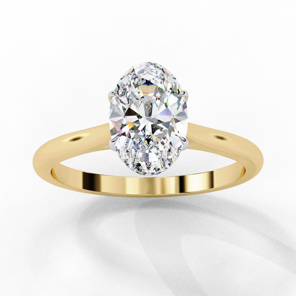 Classic Oval Solitaire Ring