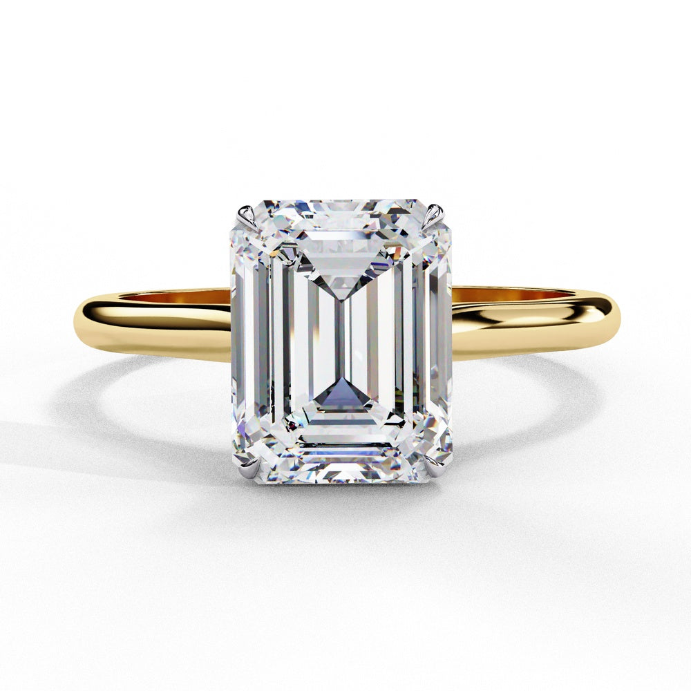Classic Emerald Cut Solitaire Ring