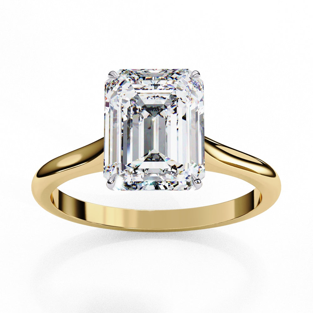 Classic Emerald Cut Solitaire Ring