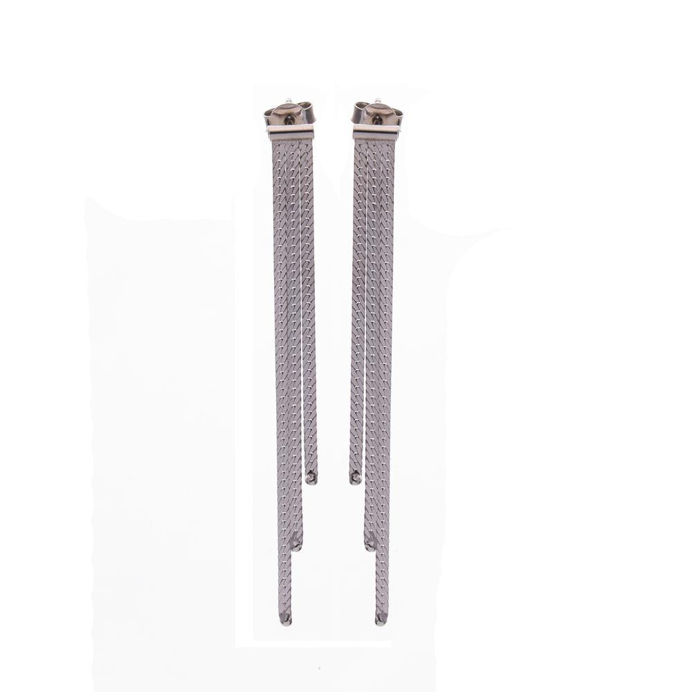 Retro Tri-String Earrings in 925 silver