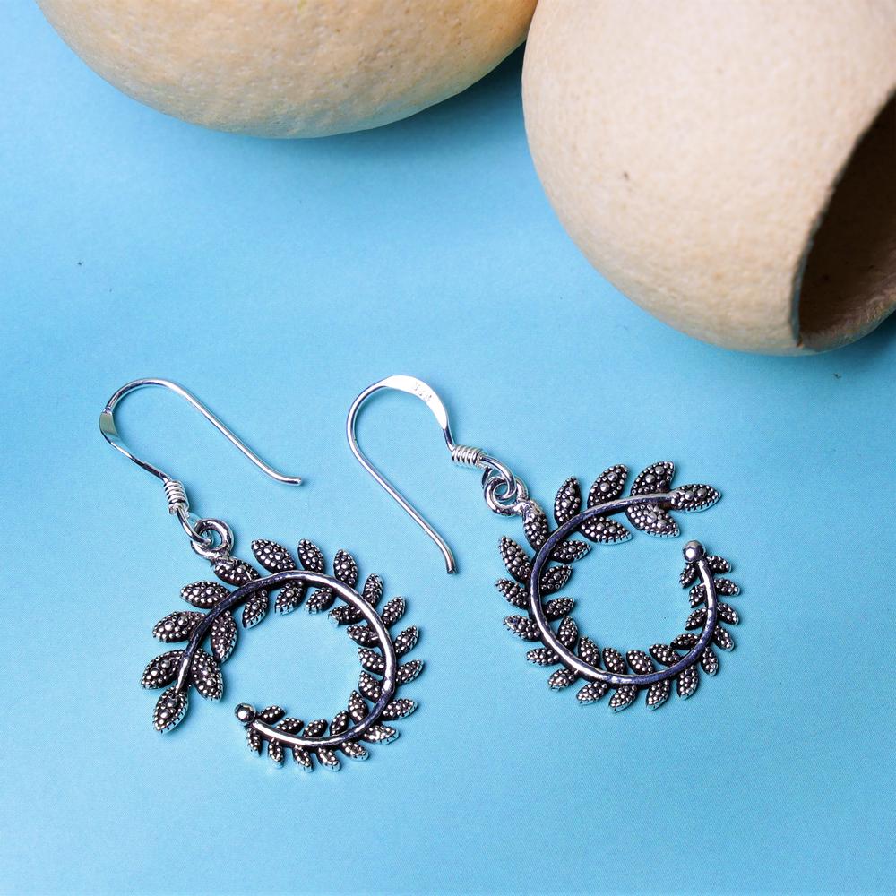 Greek Magic drop Earrings in 925 silver
