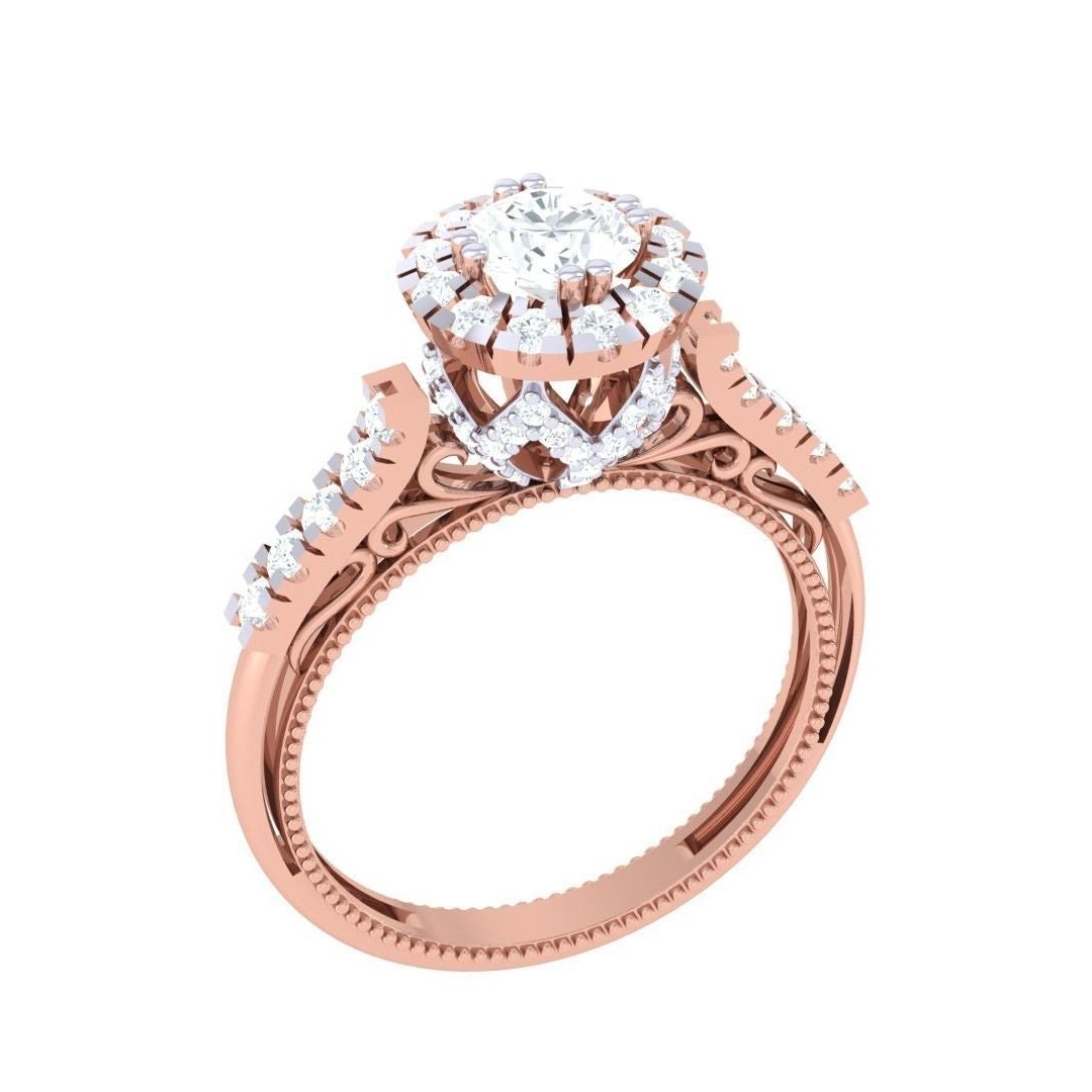 Callisto Diamond Solitaire Ring