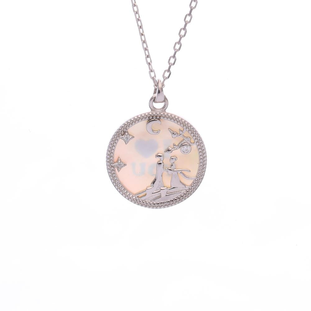 Reversible Romantic Day Necklace in 925 silver
