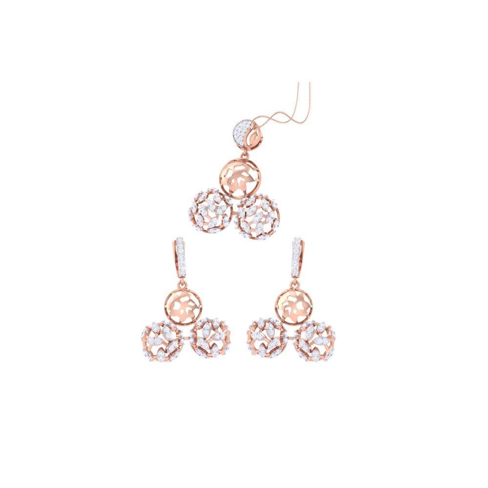 Hazel Diamond Pendant Set