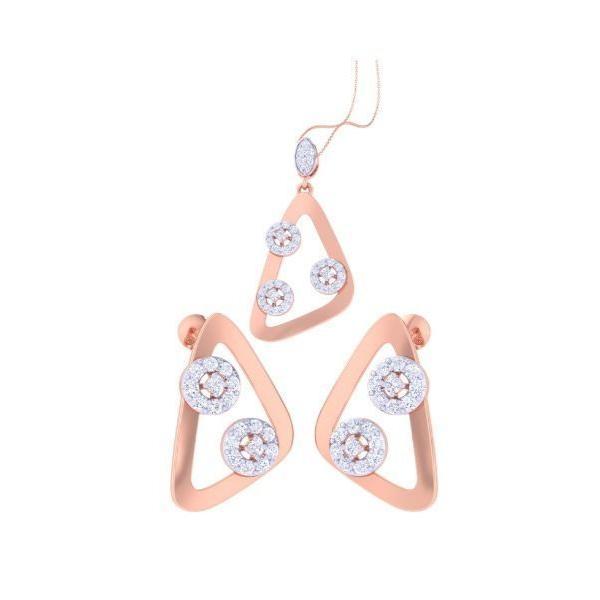 Emily Diamond Pendant Set