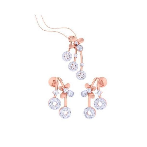 Abigail Diamond Pendant Set