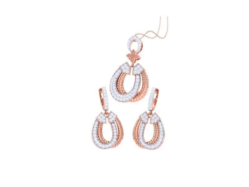 Tabitha Diamond Pendant Set